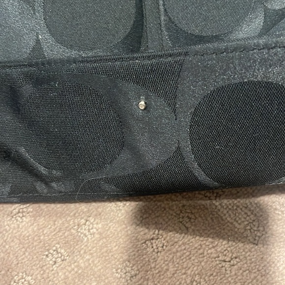 Coach Messenger crossbody Laptop computer bag black - Picture 5 of 6